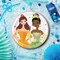 8 Ct., Disney Princess Party Belle & Tiana Paper Dessert Plates 7" Plates